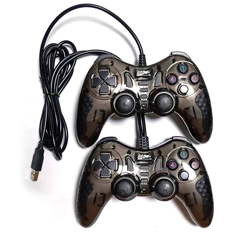 USB Wired Dual Vibration Controller for PC Windows and PS3