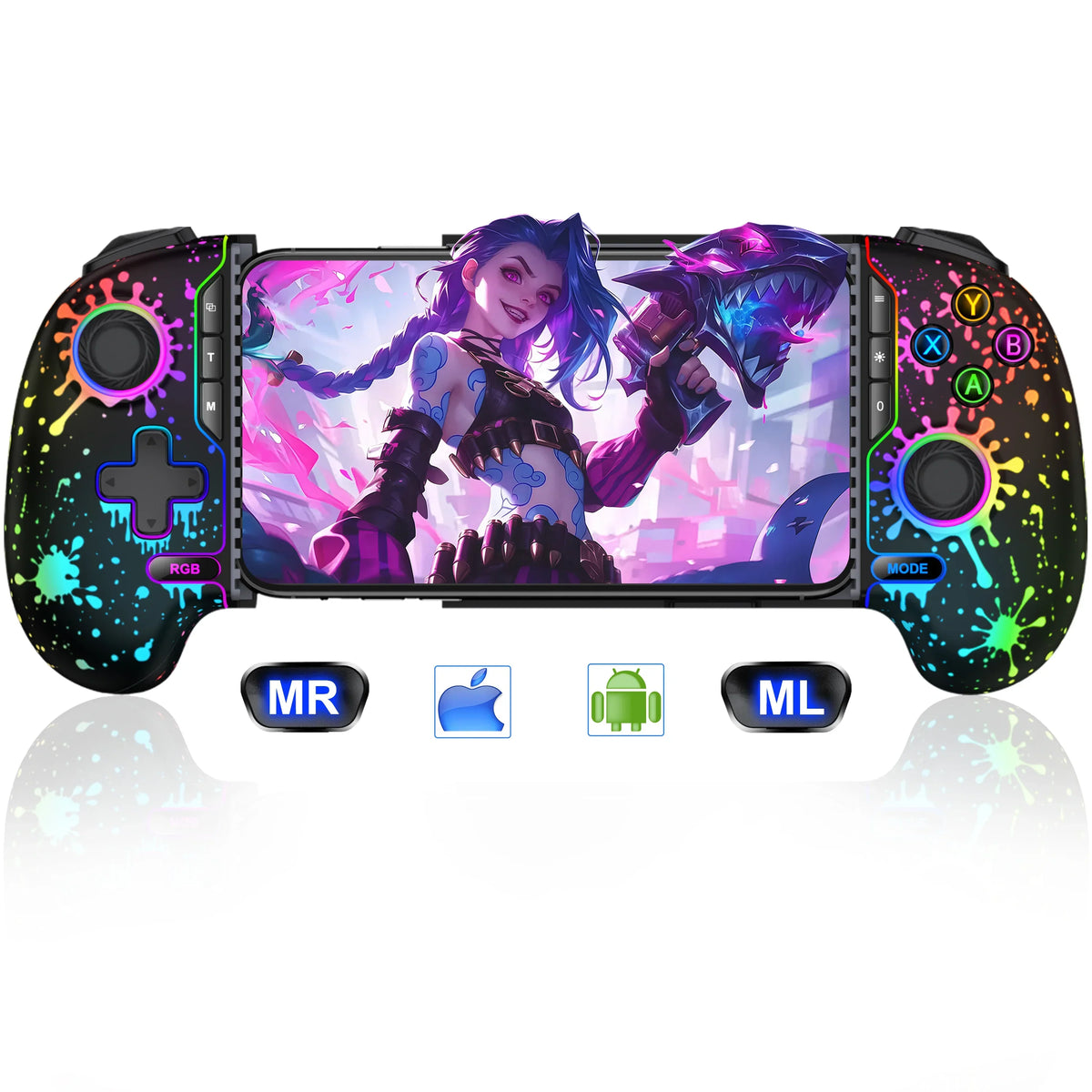BEBONCOOL MC302 Hall Effect Phone Controller, Stretching, Android