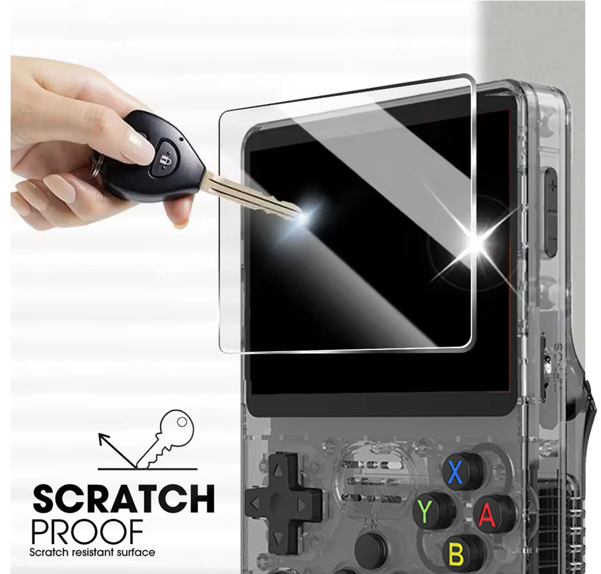 BOYHOM EVA Carrying Case & Glass Protector for R36 Plus, R36H, RGB30, RGB20SX