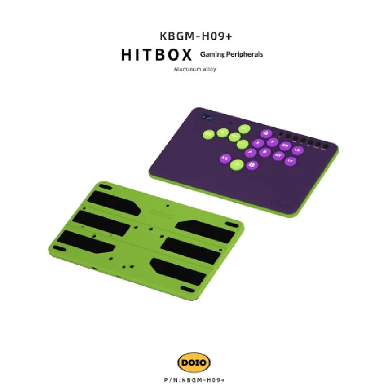 Keyboard Doio Hitbox Aluminum Alloy Mechanical Switch Game Keypad Kbgm H09+ Stickless Fighting Controller For Ps5 Switch Steam