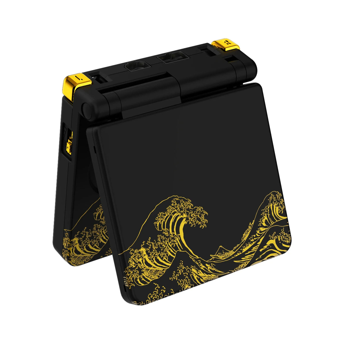 eXtremeRate GBA SP Shell - Golden Great Wave Off Kanagawa, Black