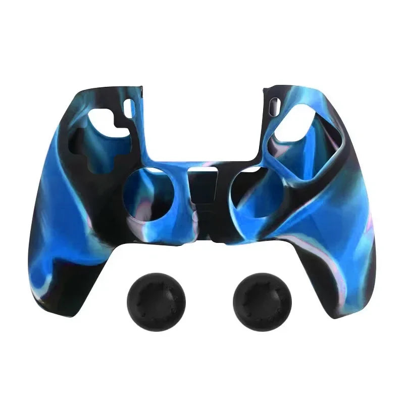 DATA FORG Camouflage Silicone Grip Cover for PS5 Controller, Anti-Slip Protective Skin Game Controller Accessories