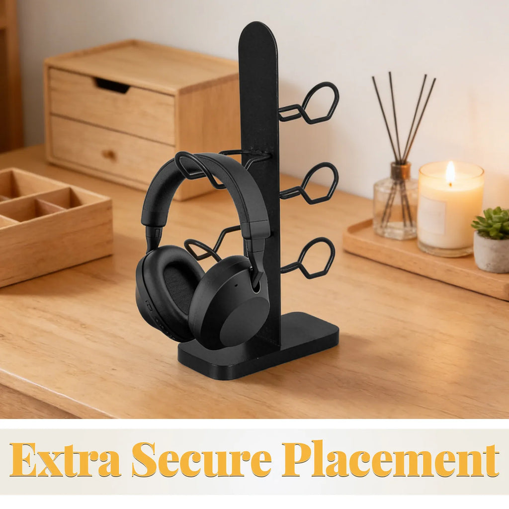 3-Tier Gaming Controller and Headset Stand for Desk