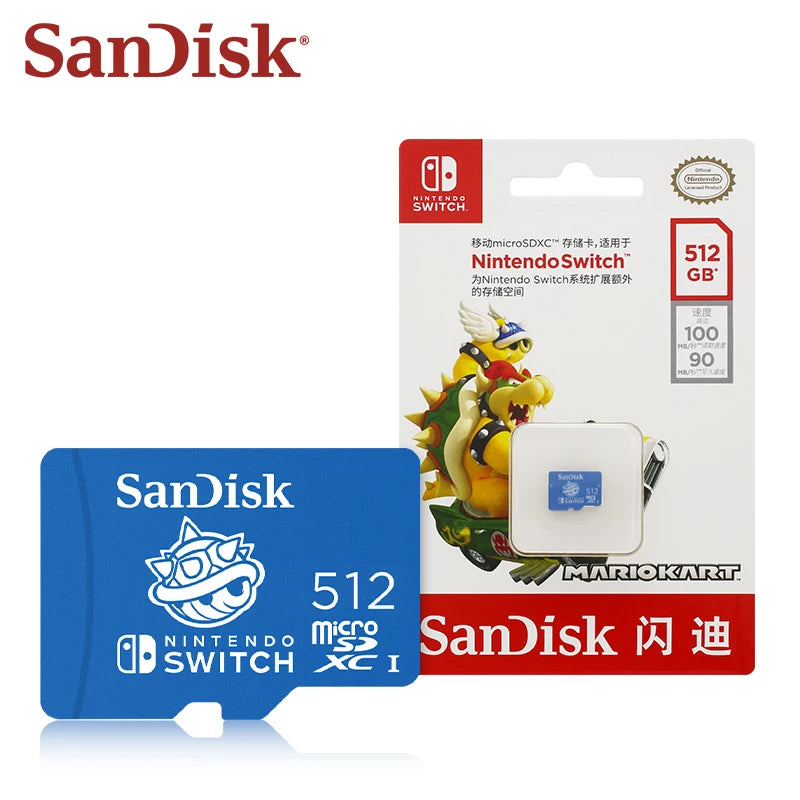 microSDXC Card for Nintendo Switch, SanDisk, 128GB–1TB
