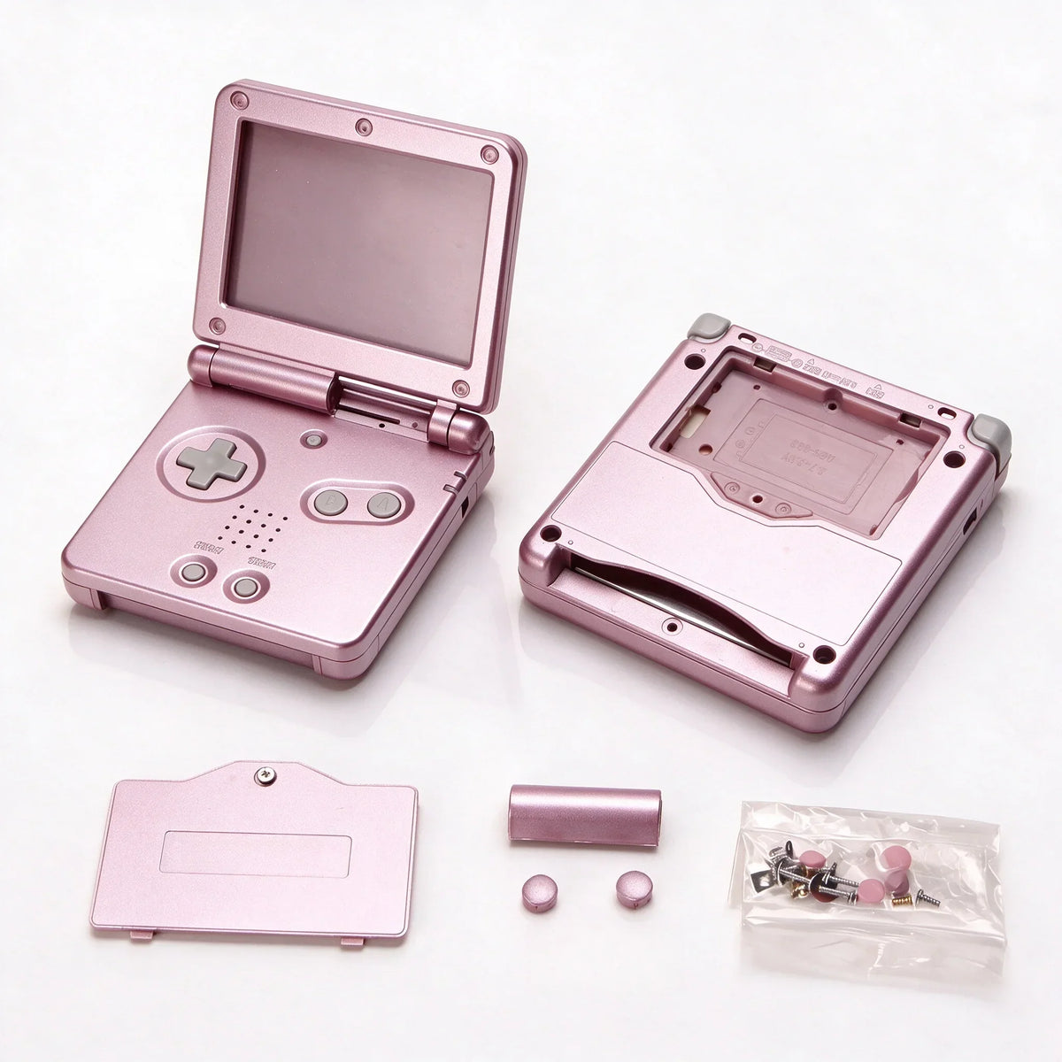 GBA SP Replacement Housing Shell, Solid & Clear Colors, DIY