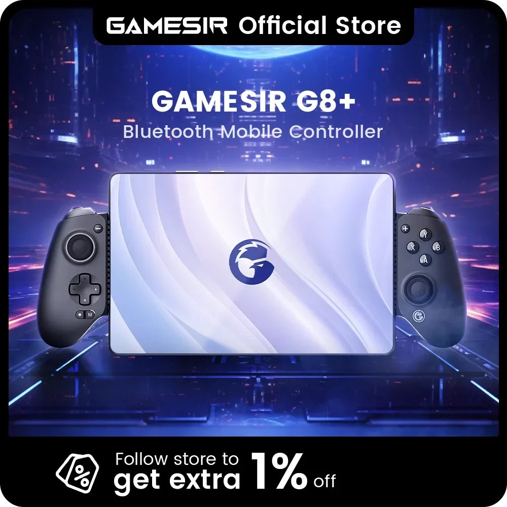 GameSir G8+ Bluetooth Gamepad Hall Effect Gaming Controller for Nintendo Switch 2, Android Phone, Tablets, iPhone, iPad, PC
