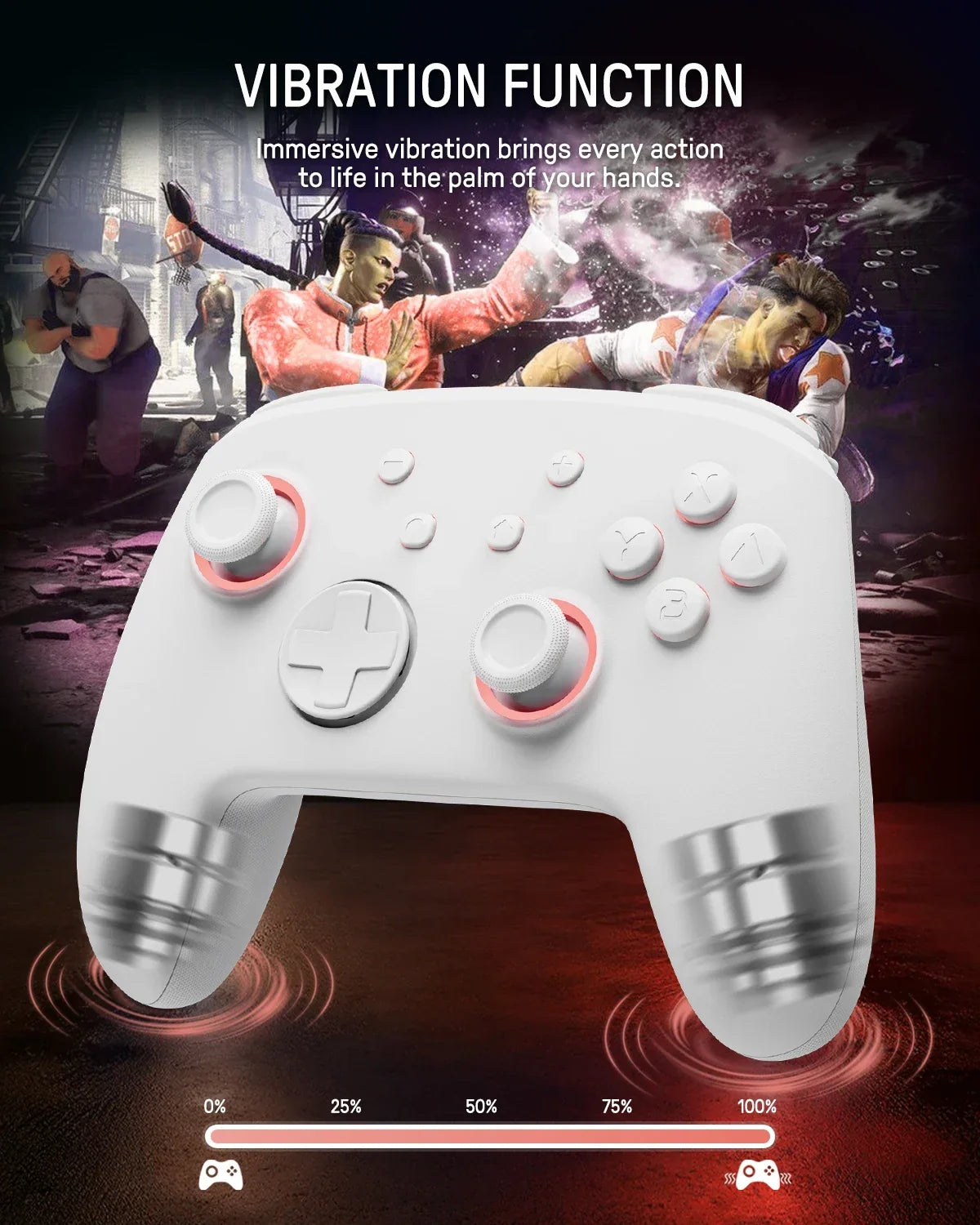 FUNLAB Luminous Pro Controller for Nintendo Switch, 7 LED Colors