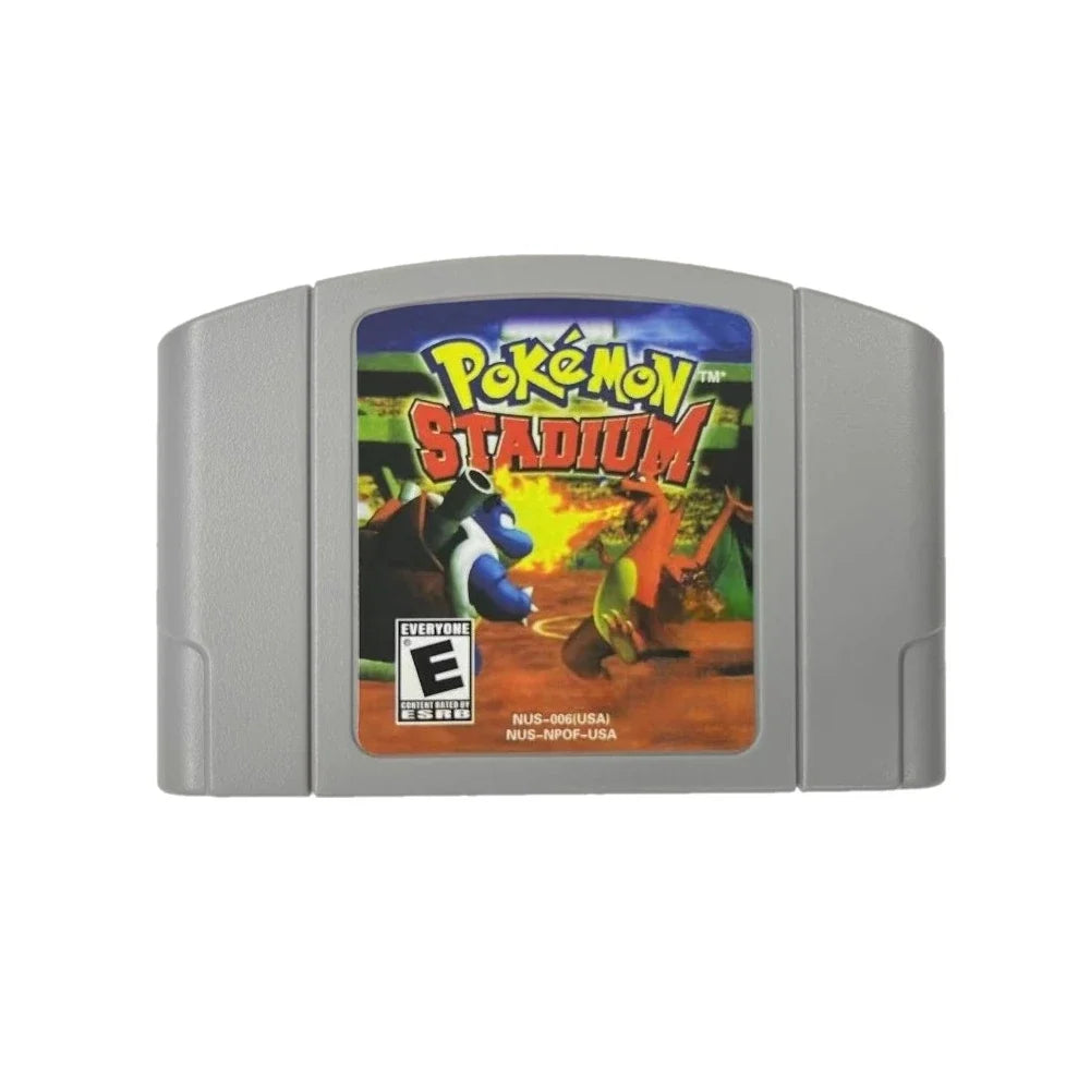 Pokémon Stadium 1 or 2 N64 Cartridge, US NTSC English Version