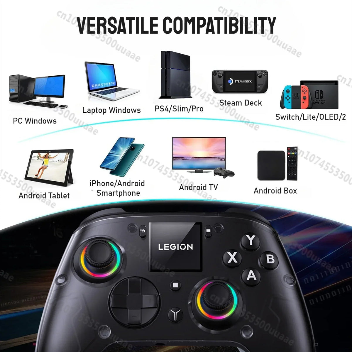 Lenovo Legion Y7 Wireless Controller 1.44-Inch Smart Screen