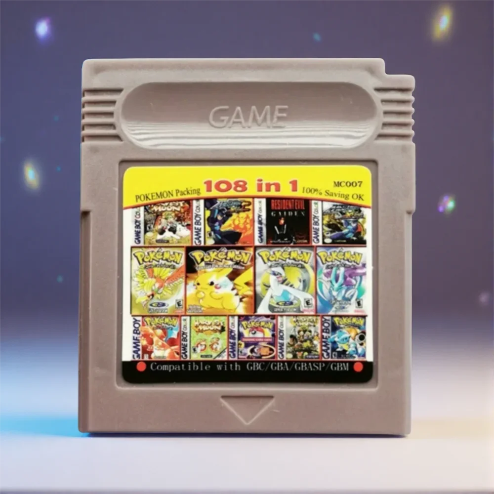 Pokémon Series 61/108-in-1 English Game Card for GBC/GBA/SP/GBM