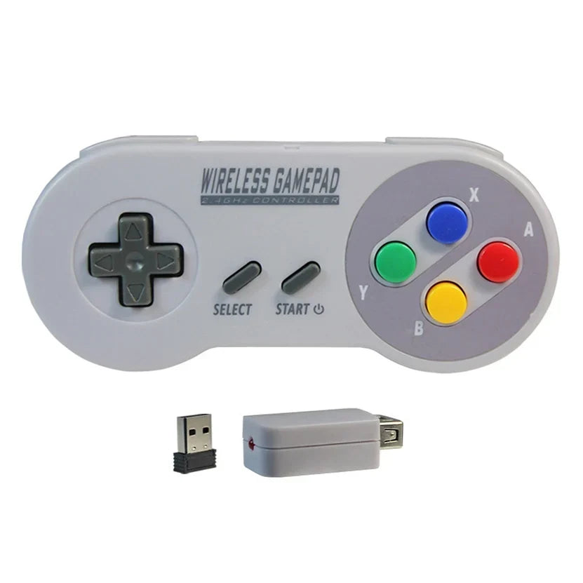 2.4G Wireless Controller, 2 Receivers, for SNES Mini PC Switch