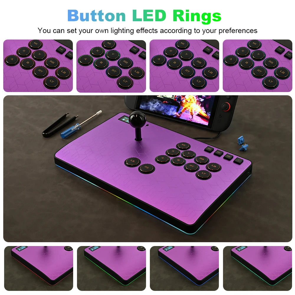 Haute42 C-AS Magnetic Aluminum Leverless Fightstick Controller