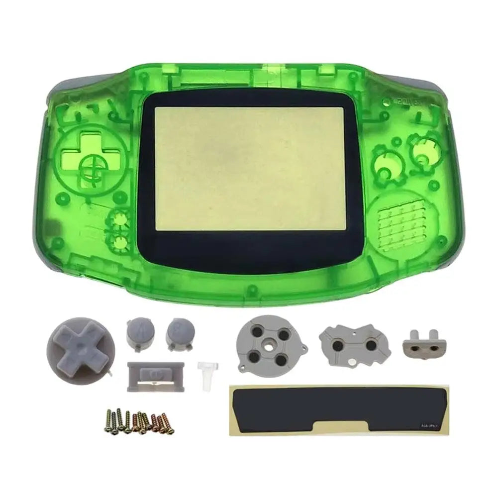 Replacement Full Housing Shell Kit DIY Casing Clear Replacement Shell Full Housing Cover with Buttons Custom For Game Boy GBA