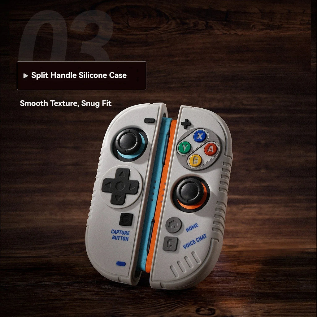 IINE Retro Case for Nintendo Switch 2 Full Wrap Silicone Cover