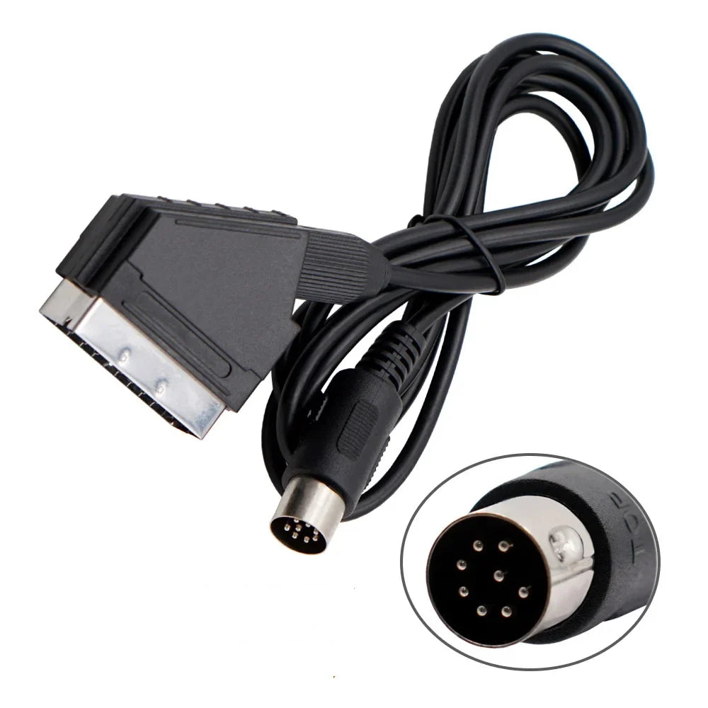 RGB Scart Cable for PS2/PS3, Megadrive, Dreamcast, Saturn, Xbox