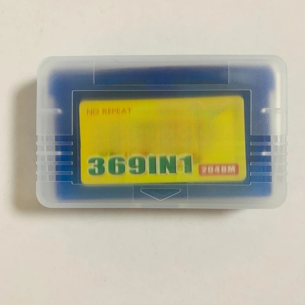 369 in 1 GBA Game Cartridge 32-Bit Retro Game Combo Card English Software Holiday Gift for Kids
