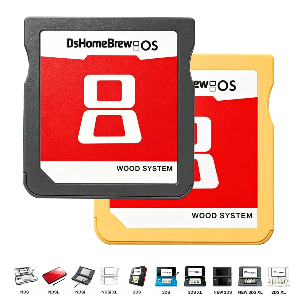 DGETG Wood OS Card for 3DS LL, 3DS XL, NDS, NDSL, SDHC
