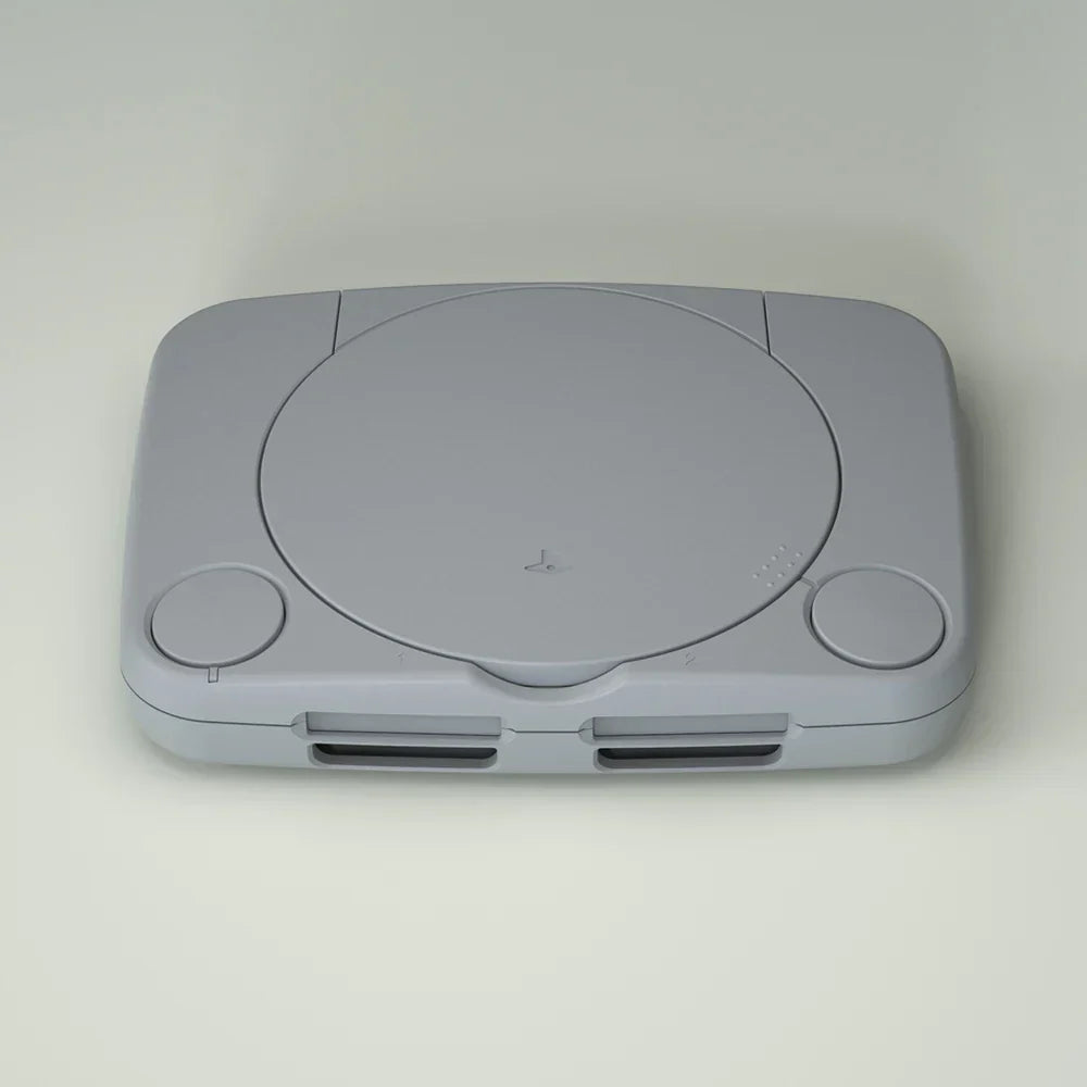 BitFunx Classic Grey ABS Replacement Shell Housing Case with Mounting Accessories For PS One Game Console