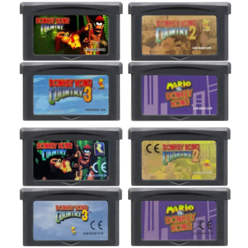 Donkey Kong Series Game Cartridge for GBA, GBA SP and DS