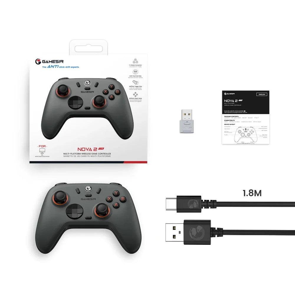 GameSir Nova 2 Lite Hall Effect Wireless Controller for Switch PC