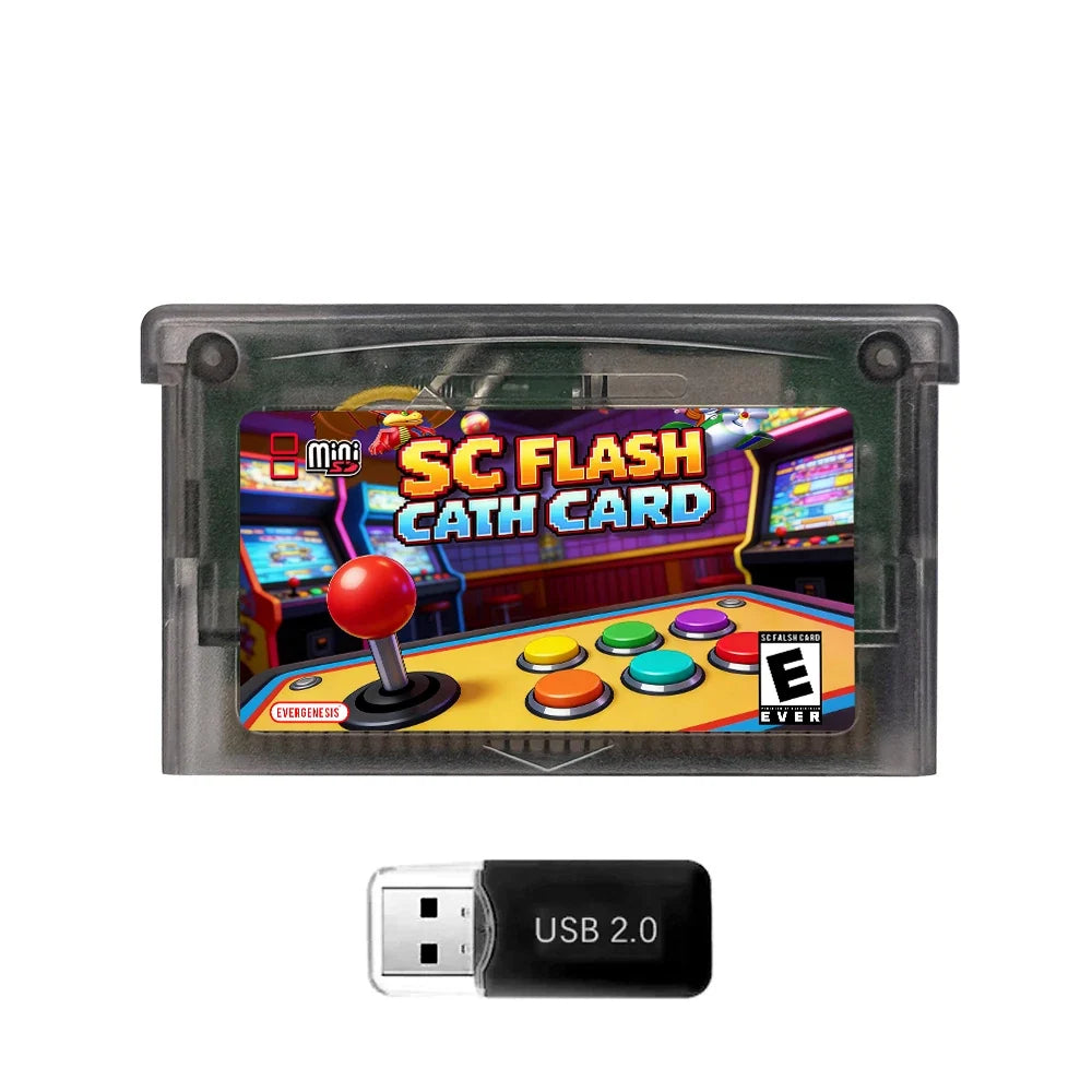 SC OSV2.0 Flash Card for NDS/GBA, 5000 in 1, Optional 8GB TF Card