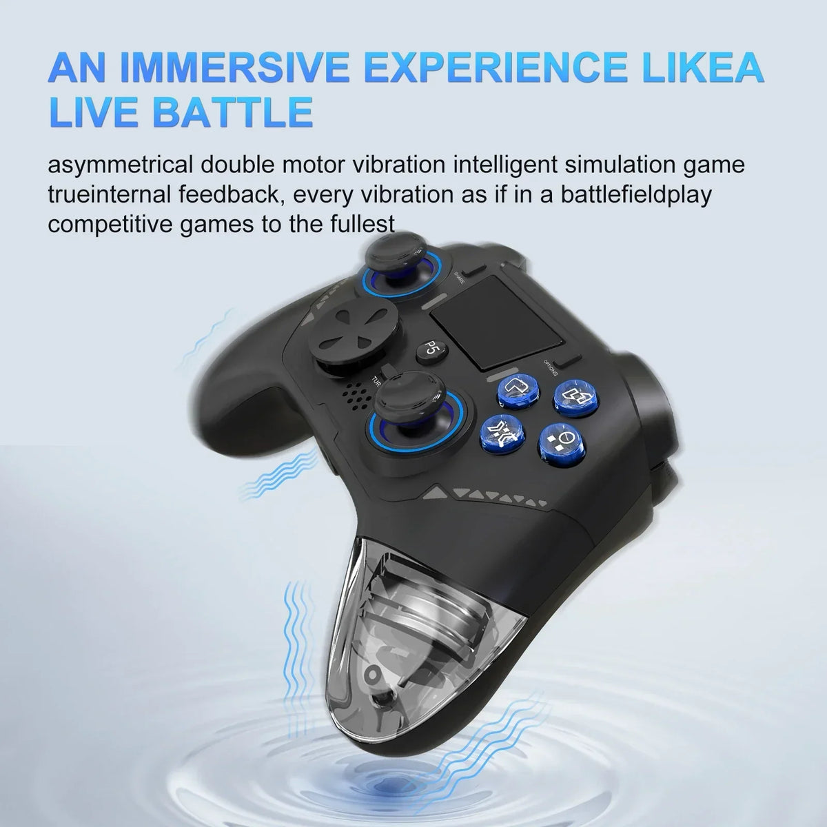 GAMINJA P516F Wired Controller for PS5 PC Android, Hall Stick
