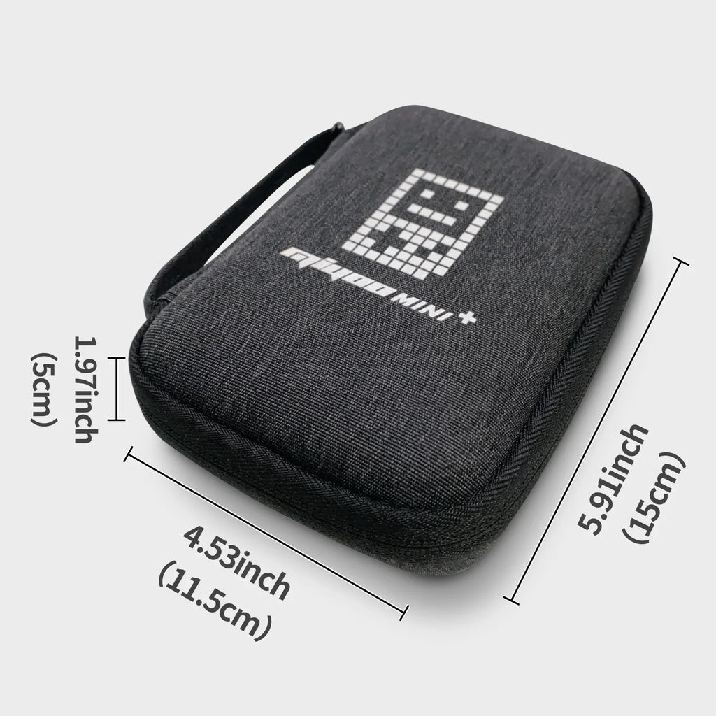 Miyoo Mini Plus V3 Hard Portable Case with Zipper Mesh Pocket