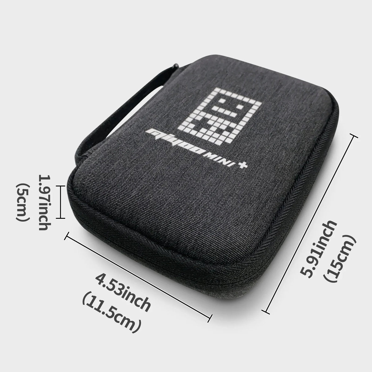 Miyoo Mini Plus V3 Hard Portable Case with Zipper Mesh Pocket