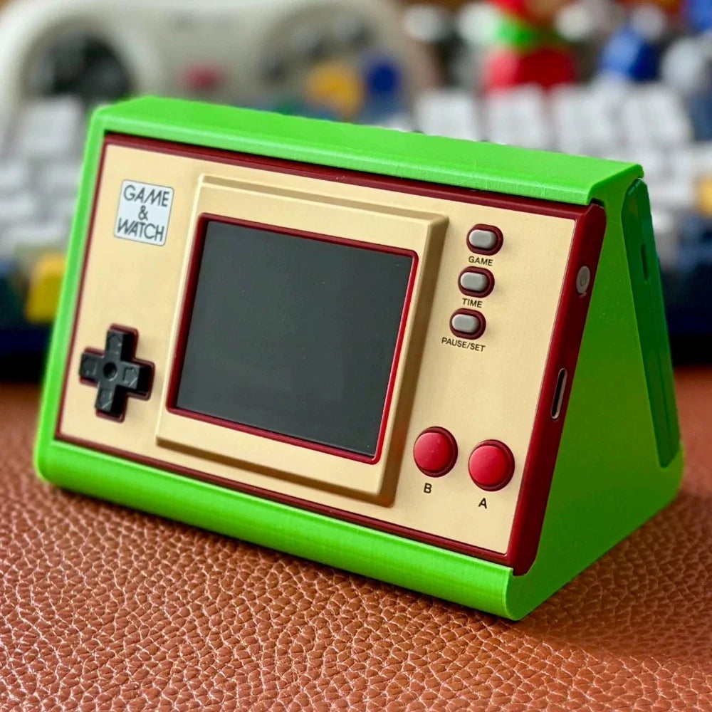 For Nintendo Game & Watch 3D Printed Side Sliding Display Stand Holds 2 Consoles Desktop Storage Holder Organizer