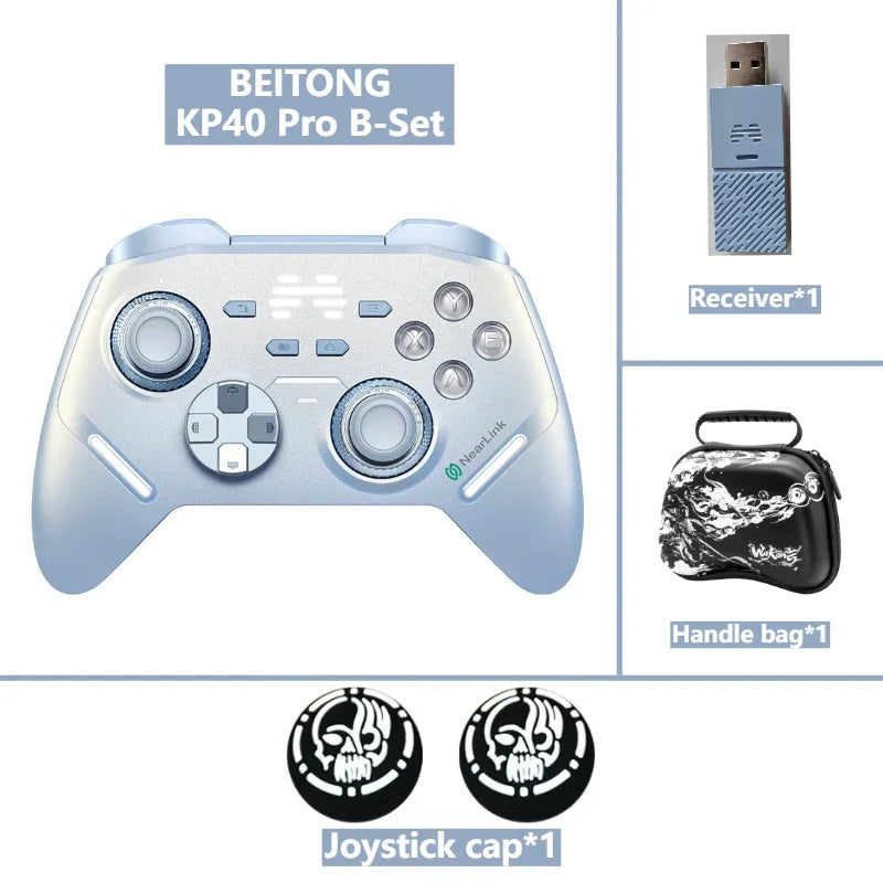 BEITONG KP40 Pro Wireless Gamepad 2000Hz Hall Joysticks for PC