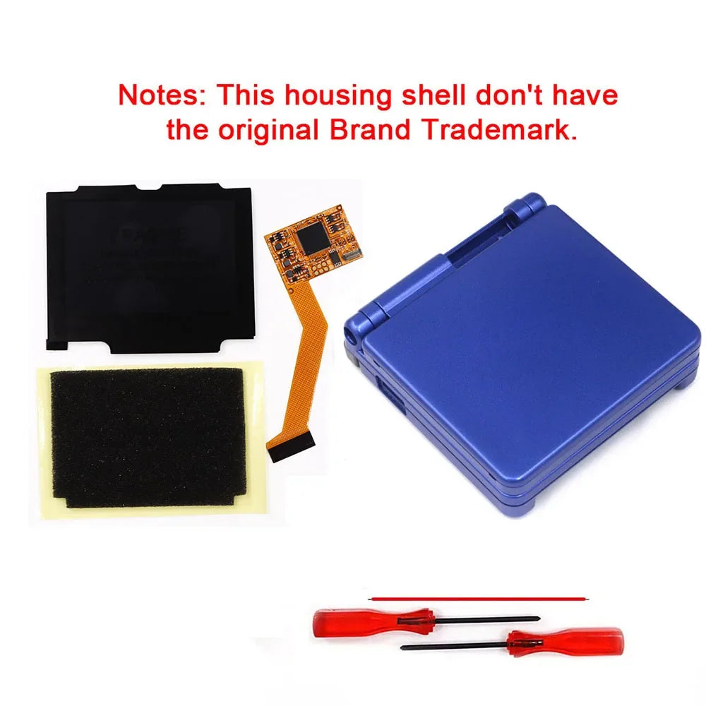 Hispeedido GBA SP V2 IPS LCD Backlight Kit with Housing Shell
