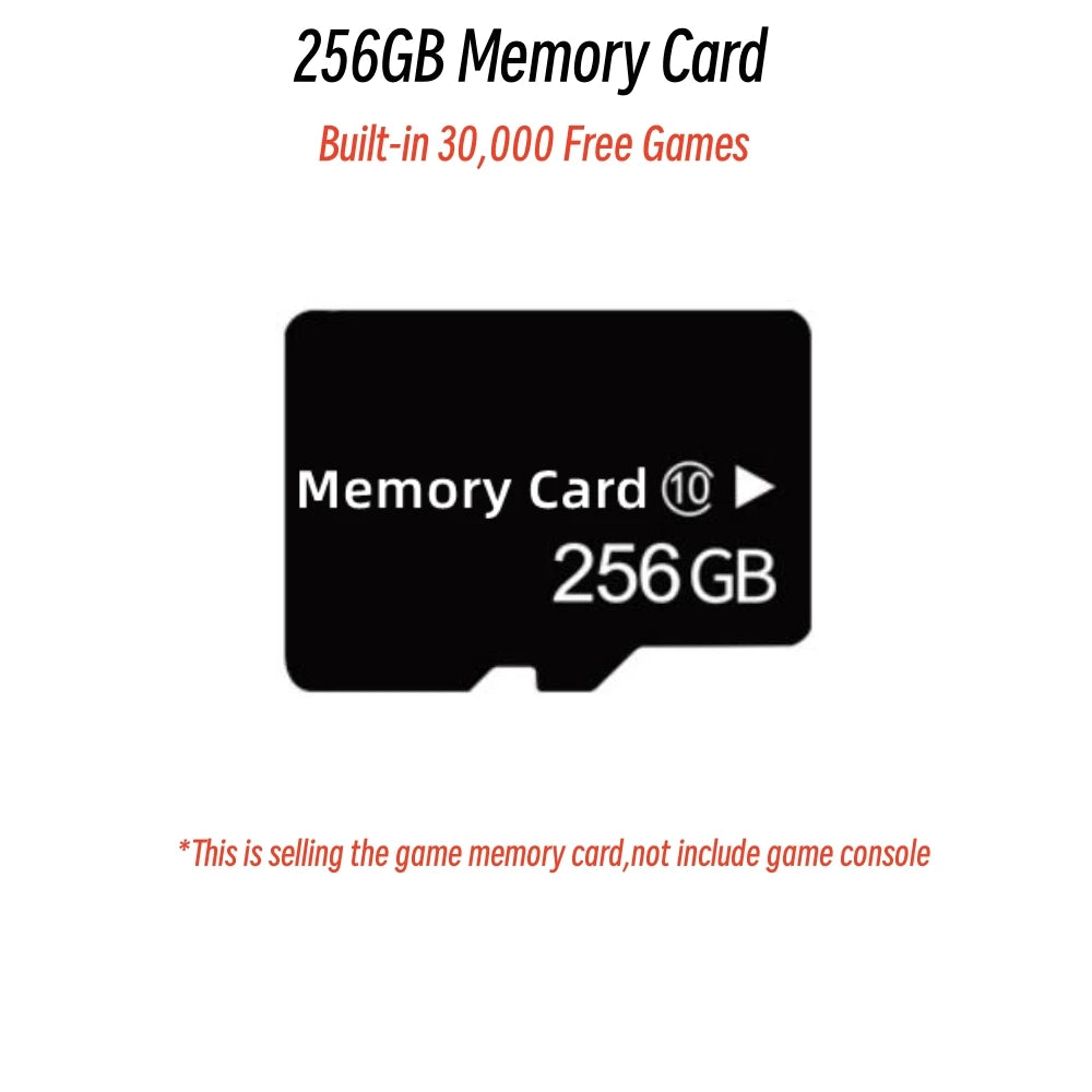 RG406V Game Card, 128GB/256GB TF Card with Up to 30000 Games