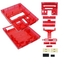 Bitfunx SNES Replacement Shell Transparent Case for Nintendo SNES SFC US Version Retro Gaming Consoles Translucent Black