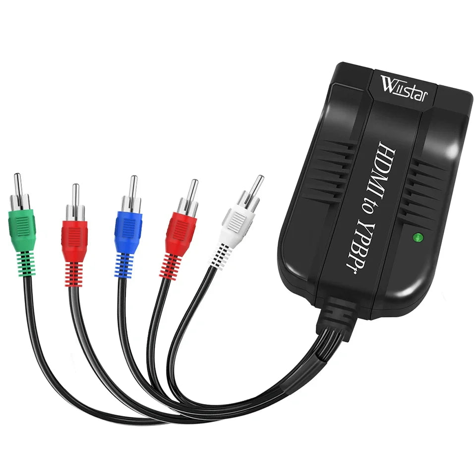 HDMI to Component Converter for PS4 PC, YPbPr 5RCA RGB Scaler