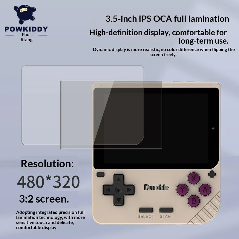 Powkiddy V10 Vertical Screen Retro Handheld Game Console 3.5 Inch
