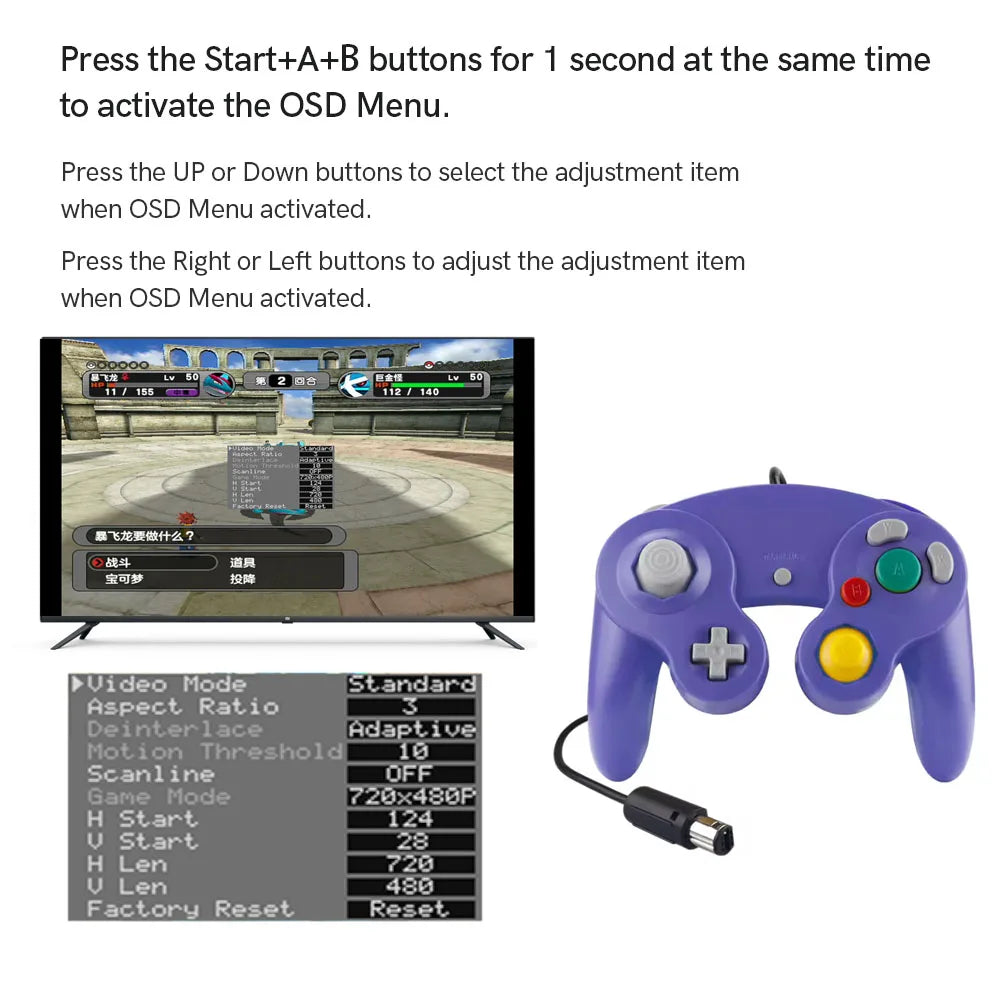 2025 Internal HDMI Kit For NGC Digital HDMI MOD Kit Digital to Digital HDMI Mod Kit For NGC GameCube Console Play on TV