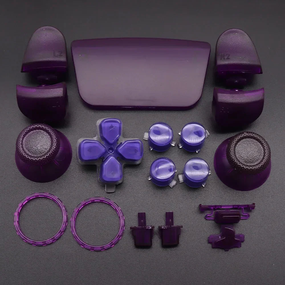 Replacement Buttons Set D-Pad L1 R1 L2 R2 Trigger Button Key Accent Ring For PS5 V3 3.0 BDM-030 Controller