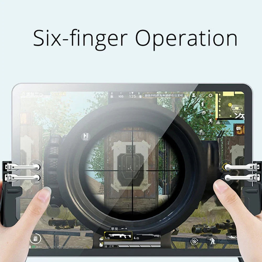 Six Finger Mobile Phone Game Trigger L1R1 for iPad Tablet PUBG