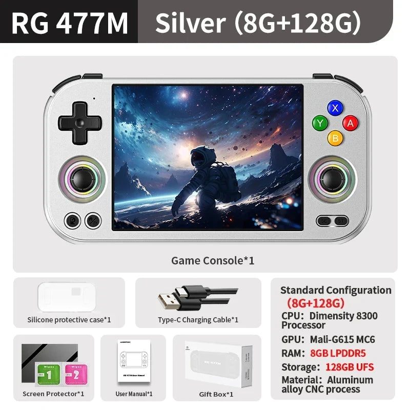 Anbernic RG 477M Android Handheld, 4.7-inch LTPS, Dimensity 8300