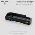Cooling Fan Base for Nintendo Switch 2 with RGB Light Bracket