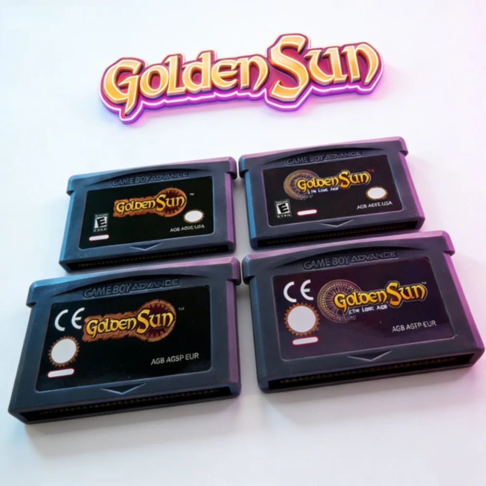Golden Sun GBA Cartridge, The Lost Age and Game Selections