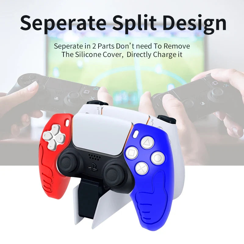Anti-Slip Soft Silicone Protective Case Gamepad Joystick Silicone Case Protective Case Gamepad Joystick Shell for PS5
