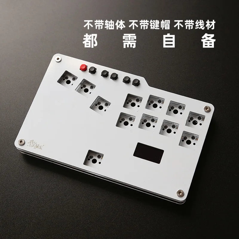 HitBox Mini Keyboard Portable Arcade Joystick Street Fighter Gaming Accessories for PC GP2040-CE Hot Swap Ergonomic Keyboard