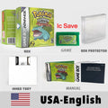 USA English IC Save Emerald,Ruby,Firered,Sapphire,Leafgreen  Metallic FoilFinish Box Trey Manual Game Cartridge for GBA