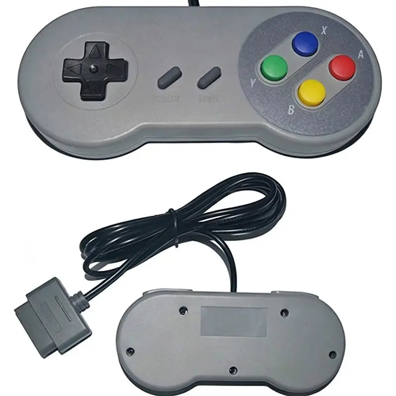 Wired SNES Retro Game Controller Sensitive Responsive Buttons Plug Play for Family Gathering Game Activities