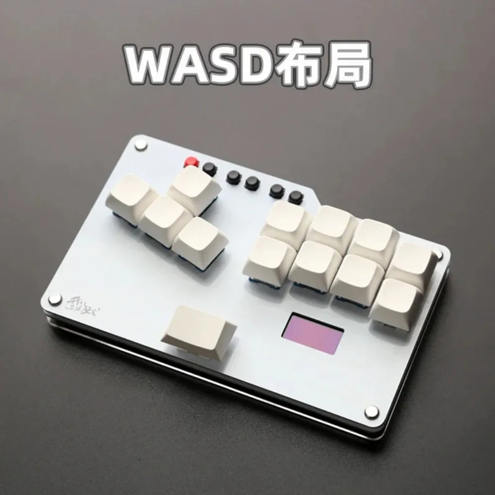 HitBox Mini Keyboard Portable Arcade Joystick Street Fighter Gaming Accessories for PC GP2040-CE Hot Swap Ergonomic Keyboard
