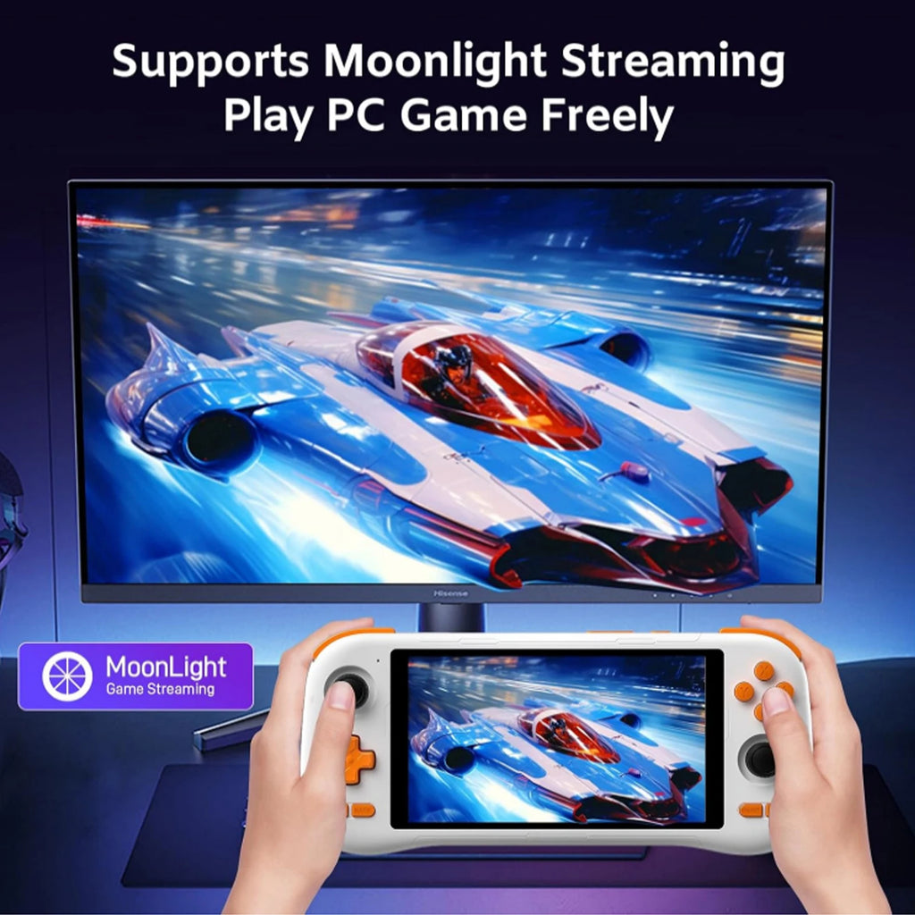 Handheld Game Console Android 14 System Portable Retro Video Game Player Built-in Massive Game Library 1080p IPS Touch Screen