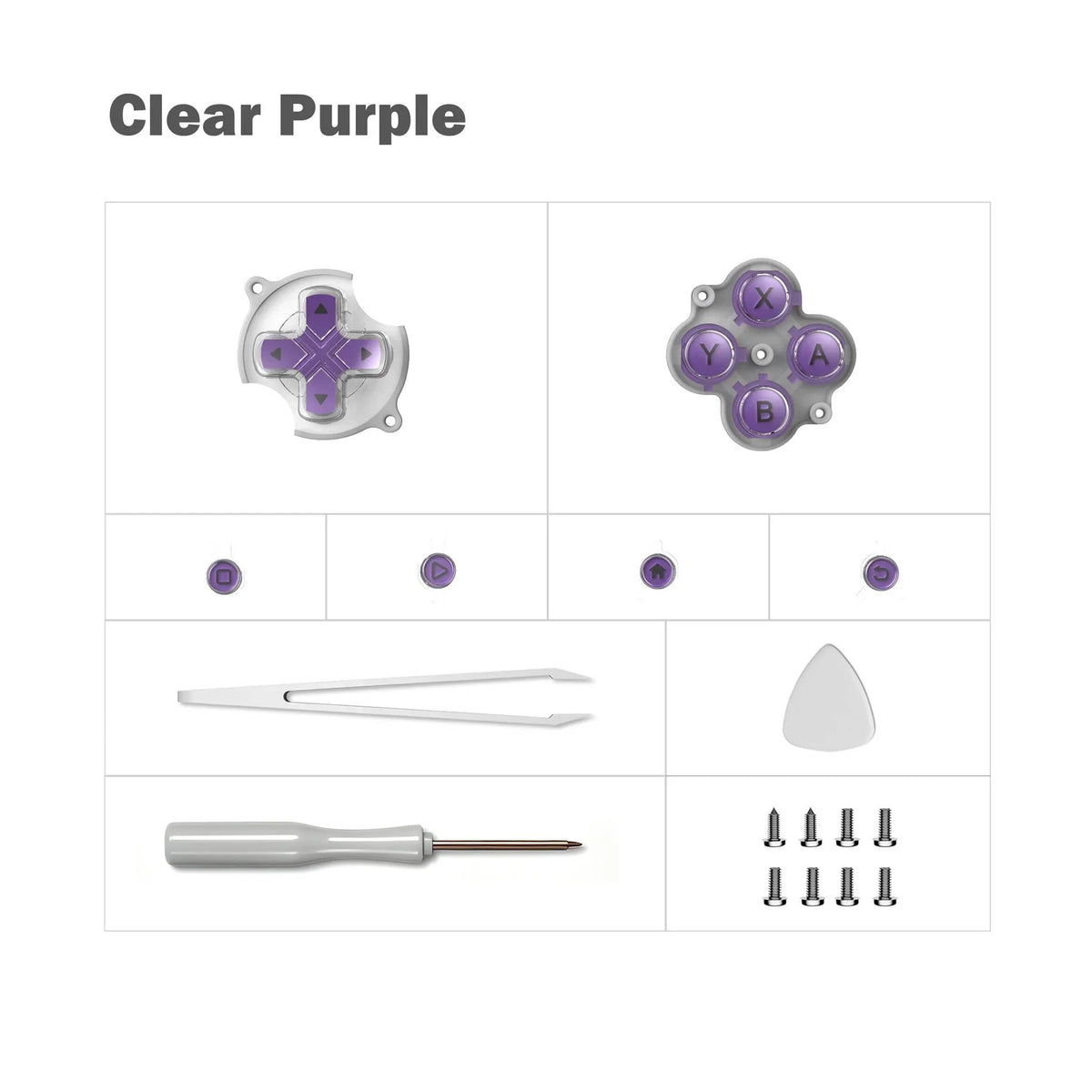 Retroid Pocket Nova Replacement Button Kit, Multi-Color