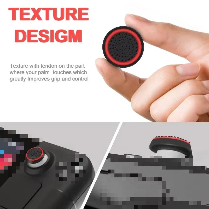 4Pcs Anti-Slip Silicone Thumb Grip Caps for PS5/PS4/Switch 2 Analog Joystick Cover for Xbox One Series X/S 360 Game Controller