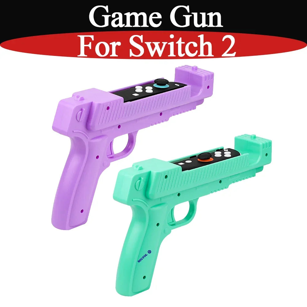Shooting Gun Grip for Nintendo Switch 2 Joy-Con, 1 Pair, 4 Colors